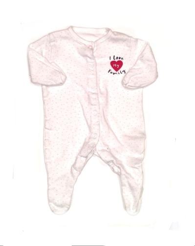 PRIMARK Heart Sleepsuit Girls Newborn