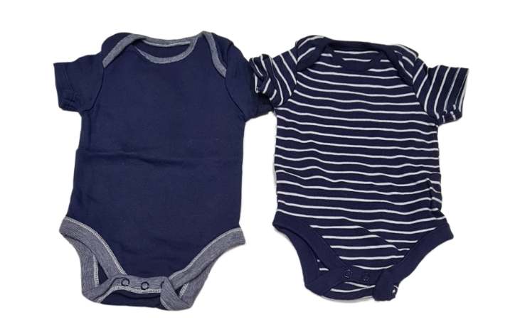 F&F 2 X Navy Blue Vests Boys 0-3 Months