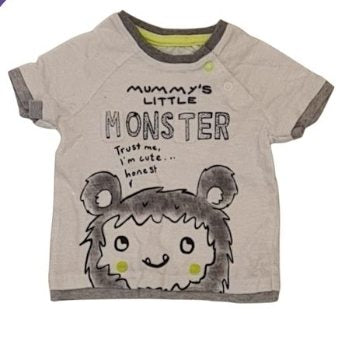 GEORGE 'Little Monster' Tee Boys 0-3 Months