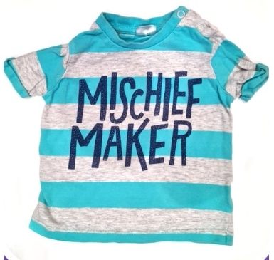 F&F 'Mischief Maker' T-Shirt Boys 3-6 Months