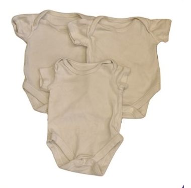 Three White Vests Unisex 0-3 Months