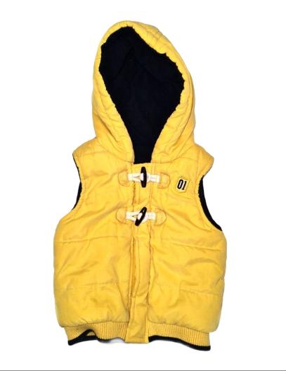 GEORGE Yellow Gilet Boys 6-9 Months