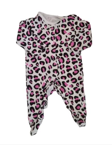 PRIMARK Leopard Sleepsuit Girls Newborn