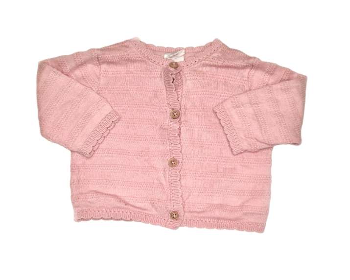 H&M Baby Pink Cardigan Girls First Size