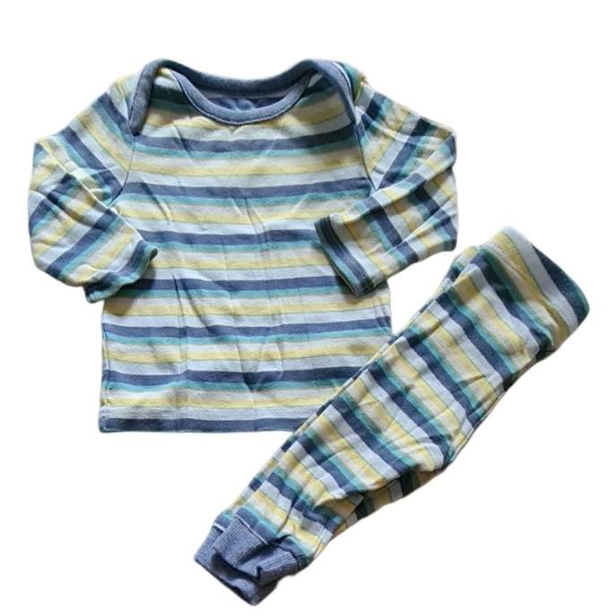 M&S Striped Pyjamas Boys 3-6 Months