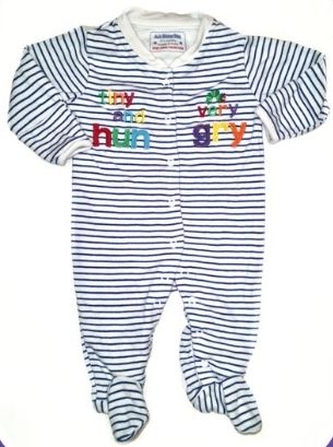 JoJo Mama Bebe Striped Sleepsuit Boys 0-3 Months