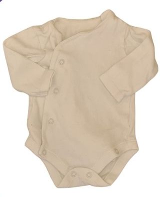 White Bodysuit Unisex 0-3 Months