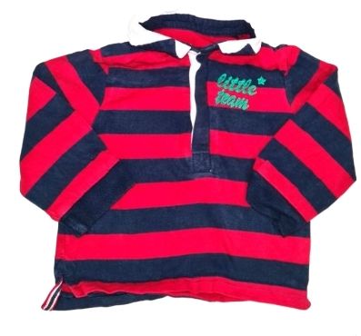 MOTHERCARE Striped Rugby Top Boys 6-9 Months