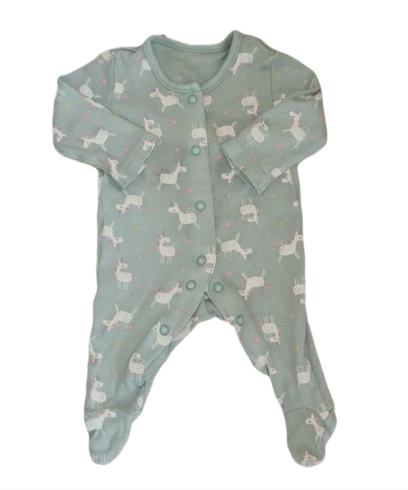 PRIMARK Unicorn Sleepsuit Girls Newborn