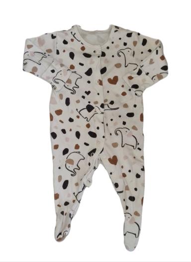 GEORGE Elephant Sleepsuit Girls First Size