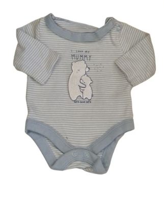 MOTHERCARE Bear Bodysuit Boys Newborn