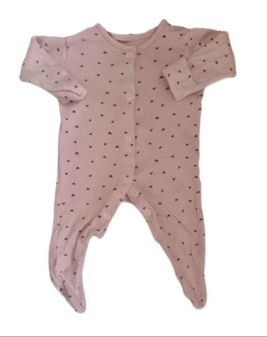 GEORGE Heart Sleepsuit Girls First Size