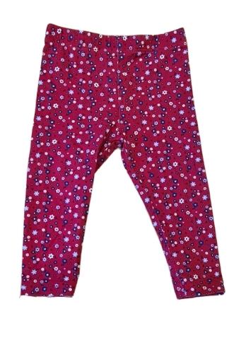 M&CO Red Floral Leggings Girls 0-3 Months