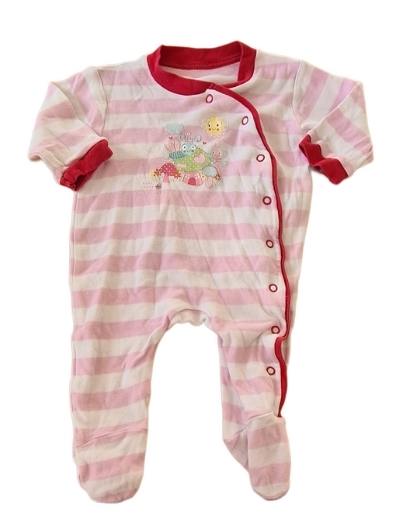 M&S Bugs & Toadstool Sleepsuit Girls 0-3 Months