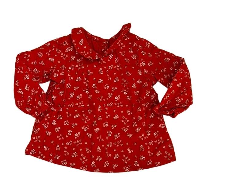 MOTHERCARE Red Floral Top Girls 3-6 Months