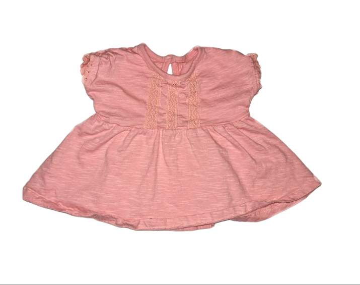 GEORGE Peach Flow Top Girls 3-6 Months