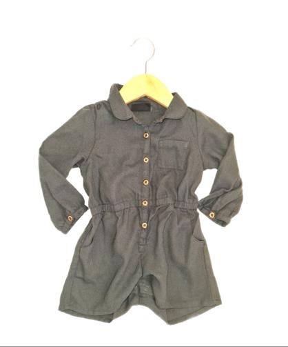 NEXT Grey Playsuit Girls 9-12 Months