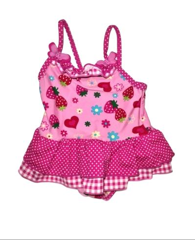 MATALAN Pink Swim Costume Girls 6-9 Months