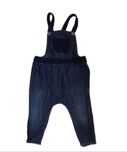 NEXT Denim Dungarees Girls 9-12 Months