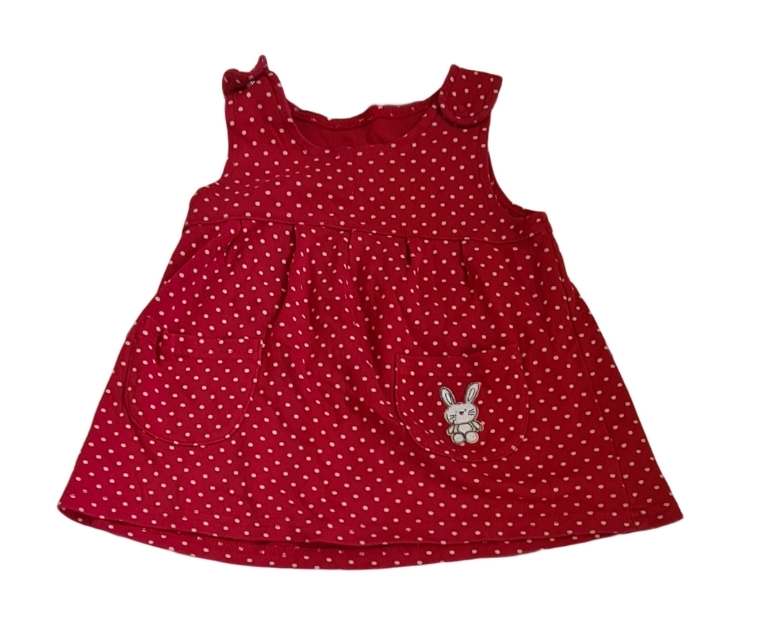 GEORGE Polka Dot Dress Girls 9-12 Months