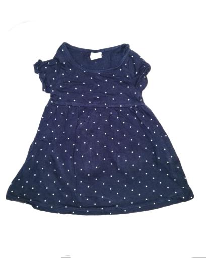 H&M Navy Blue Dress Girls 6-9 Months