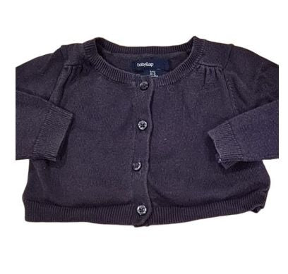 GAP Grey Cardigan Girls 0-3 Months