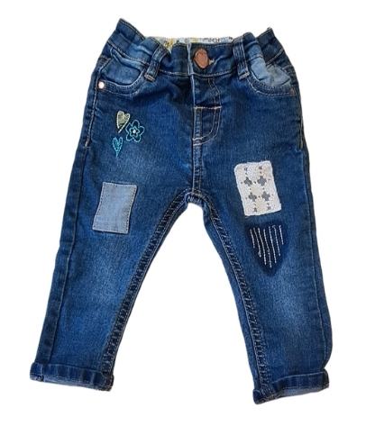 M&CO Patchwork Jeans Girls 6-9 Months