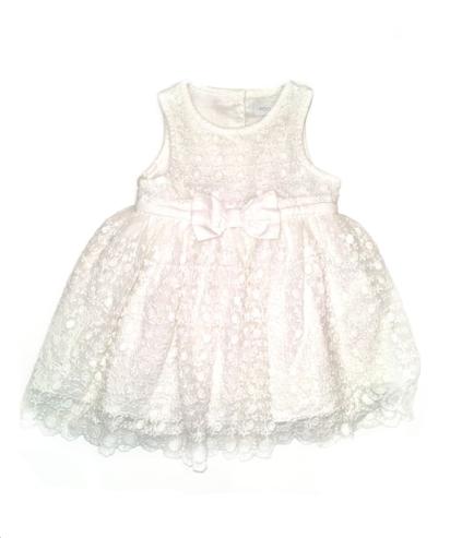 PRIMARK White Laced Dress Girls 0-3 Months