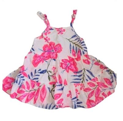 NEXT Floral Strap Dress Girls 3-6 Months