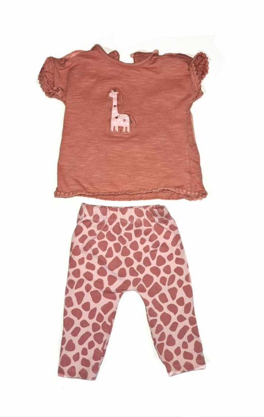 GEORGE Giraffe Outfit Girls 3-6 Months