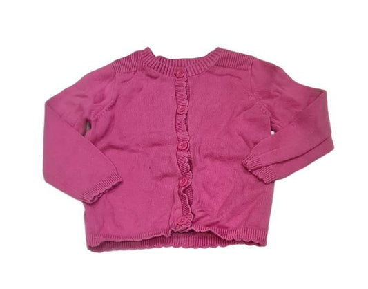 M&S Pink Cardigan Girls 9-12 Months