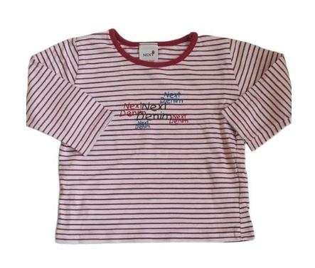 NEXT Red Striped Top Girls 6-9 Months