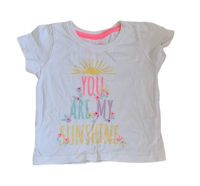 PRIMARK White Tee-Shirt Girls 9-12 Months