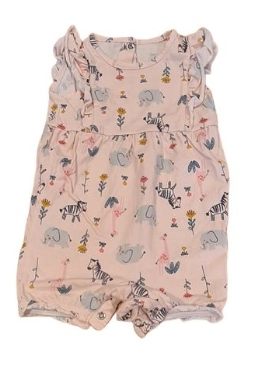 MATALAN Animal Romper Girls 0-3 Months