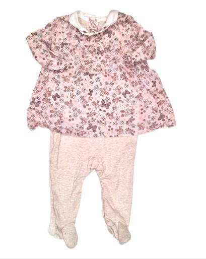 MATALAN Floral Set Girls 0-3 Months