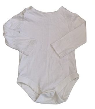 TU White Bodysuit Unisex 3-6 Months