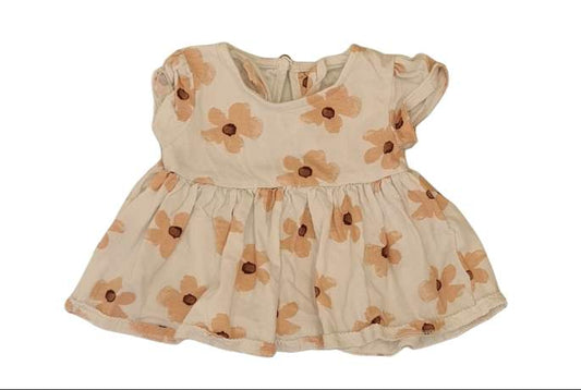 M&S Flower Dress Girls 0-3 Months