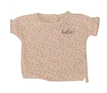 M&CO Spotty T-Shirt Girls 0-3 Months