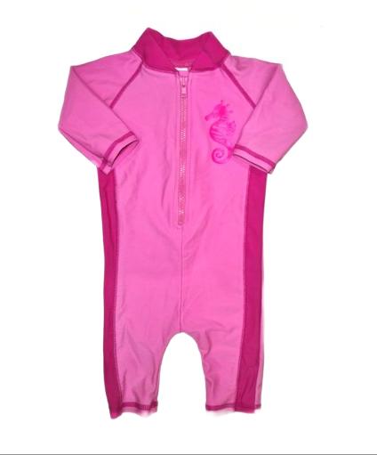 Seahorse Pink Swimsuit Girls 6-9 Months