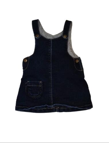 M&S Denim Pinafore Dress Girls 0-3 Months