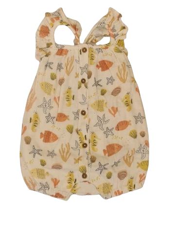 M&S Sea Creature Romper Girls 0-3 Months