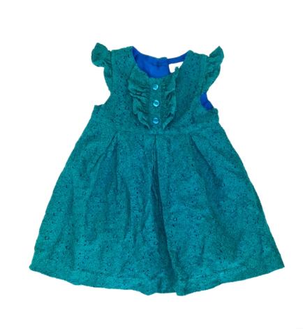 BOWS & ARROWS Teal Dress Girls 9-12 Months