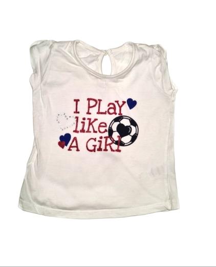 MATALAN Football T-Shirt Girls 6-9 Months