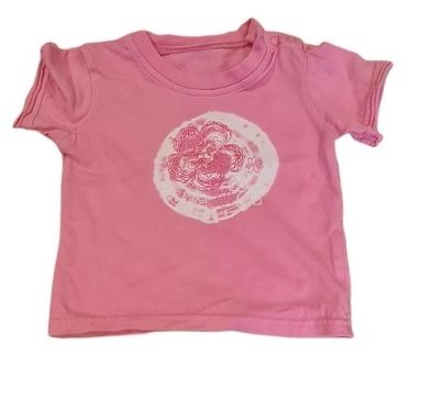 M&S Flower T-Shirt Girls 0-3 Months