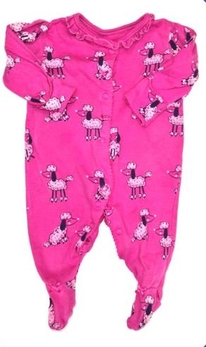 GEORGE Poodle Sleepsuit Girls 0-3 Months