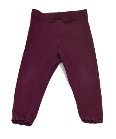 NEXT Burgundy Leggings Girls 9-12 Months