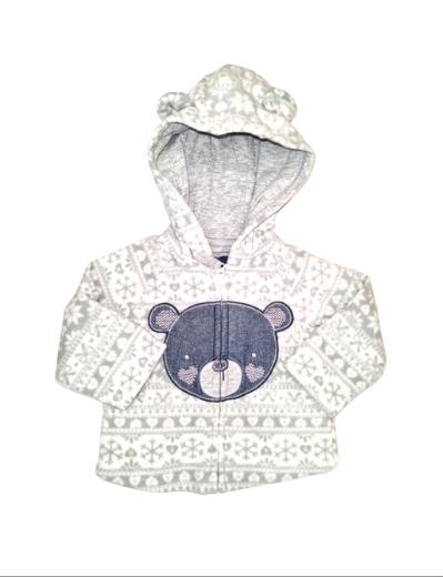 TU Teddy Zipped Hoodie Girls 0-3 Months