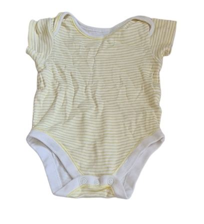 GEORGE Yellow Striped Vest Unisex 3-6 Months