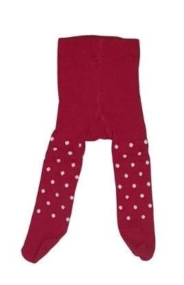 GEORGE Red Polka Dot Tights Girls 0-3 Months