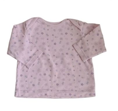 M&S Pink Floral Top Girls 6-9 Months